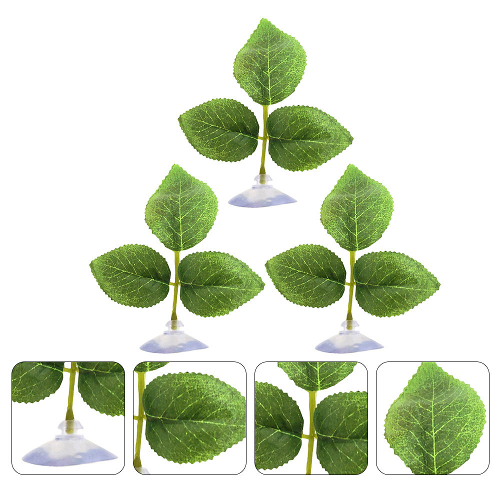 Aquarium Planted Tank Setup - 3Pcs Artificial Aquatic Plants Plastic Fake