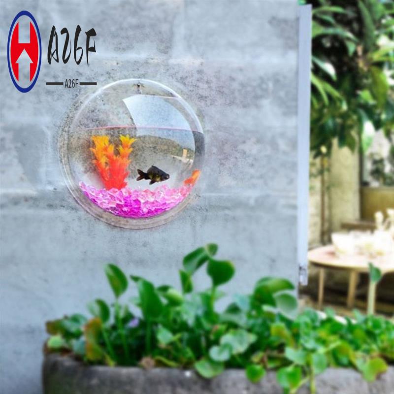 Planted Aquarium Bowl - A26F-Transparent Plant Pot Wall Mounted Hanging