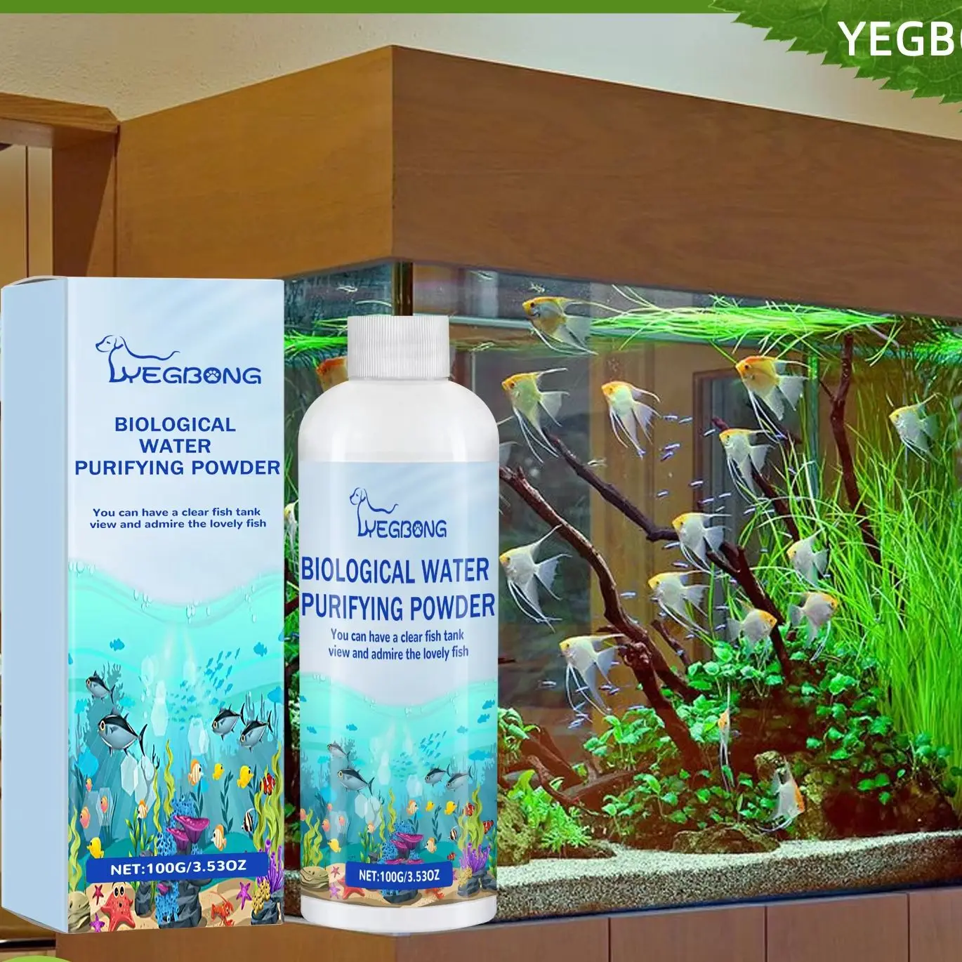 Planted Aquarium Fertilizer - Yegbong Fish Tank Water Purifier Algae