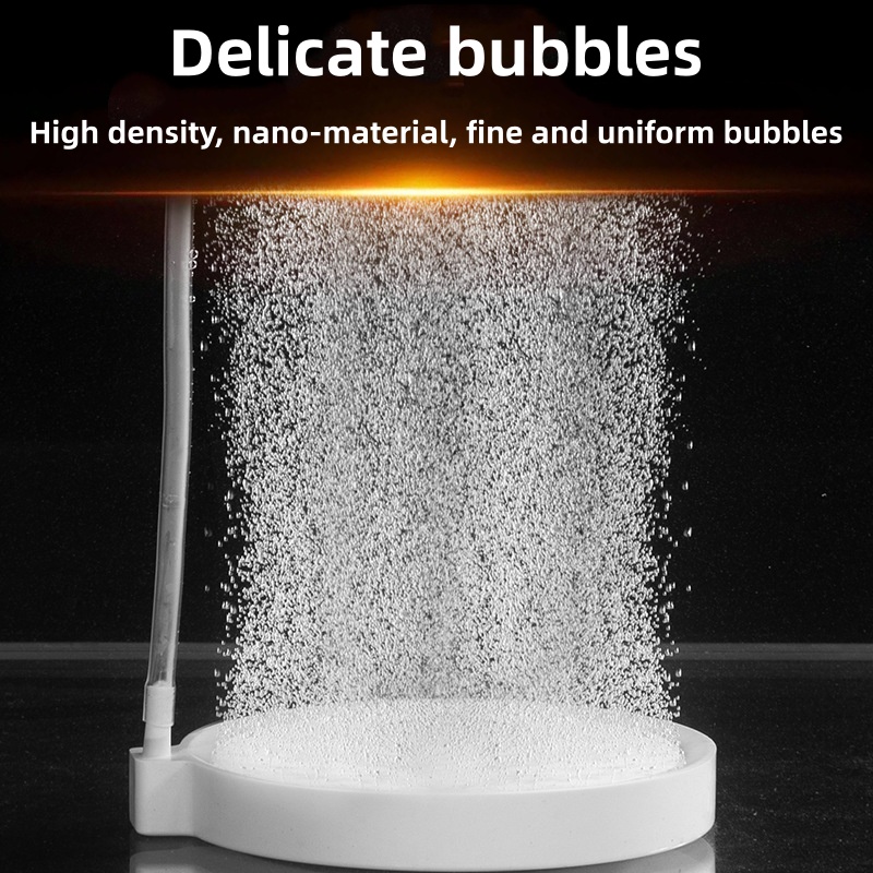 Aquarium Lily Pipe - Nano Disc Air Stone Oxygen Aerator