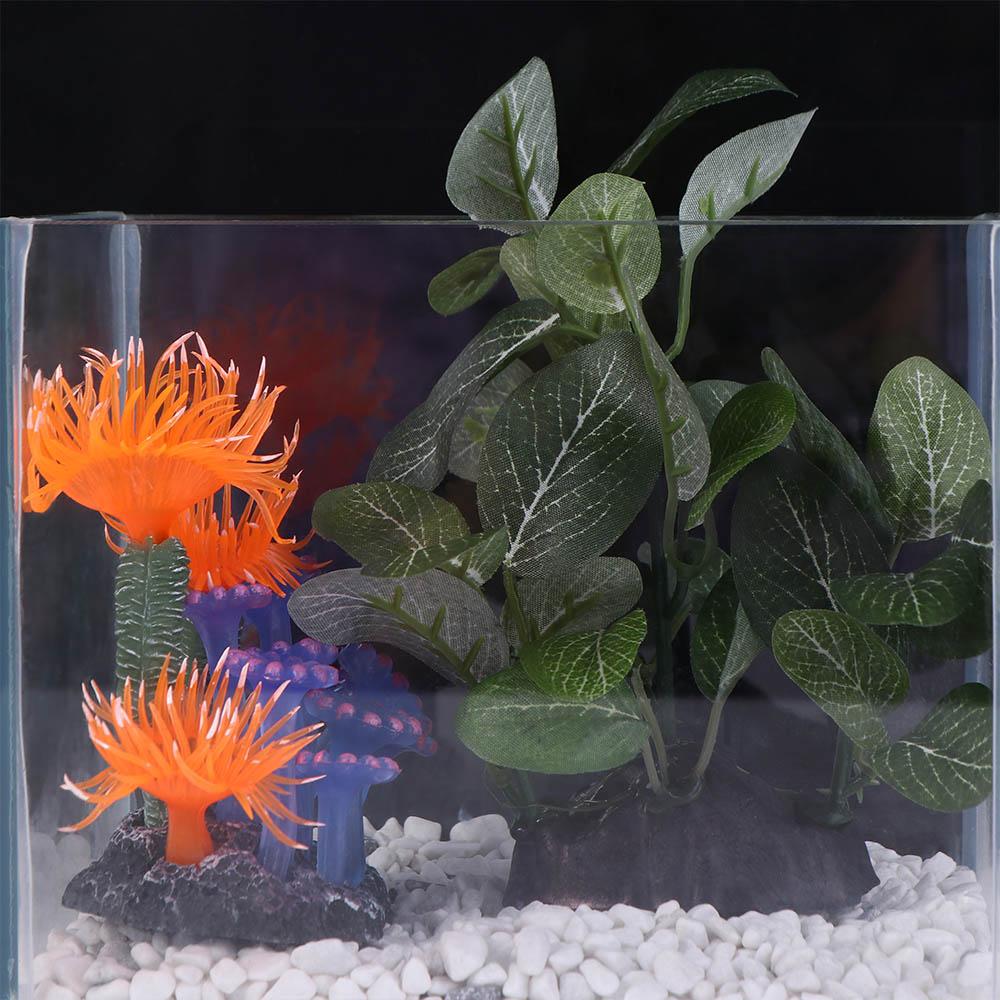 Planted Aquarium Jar - Plastic Creative Simulated Green for Fish