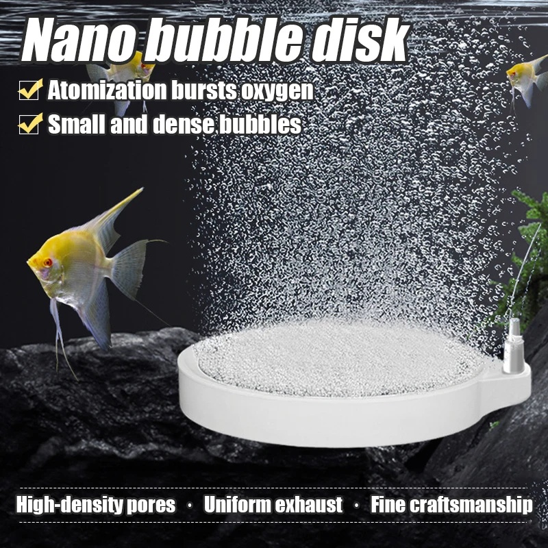 Aquarium Lily Pipe - Nano Disc Air Stone Oxygen Aerator