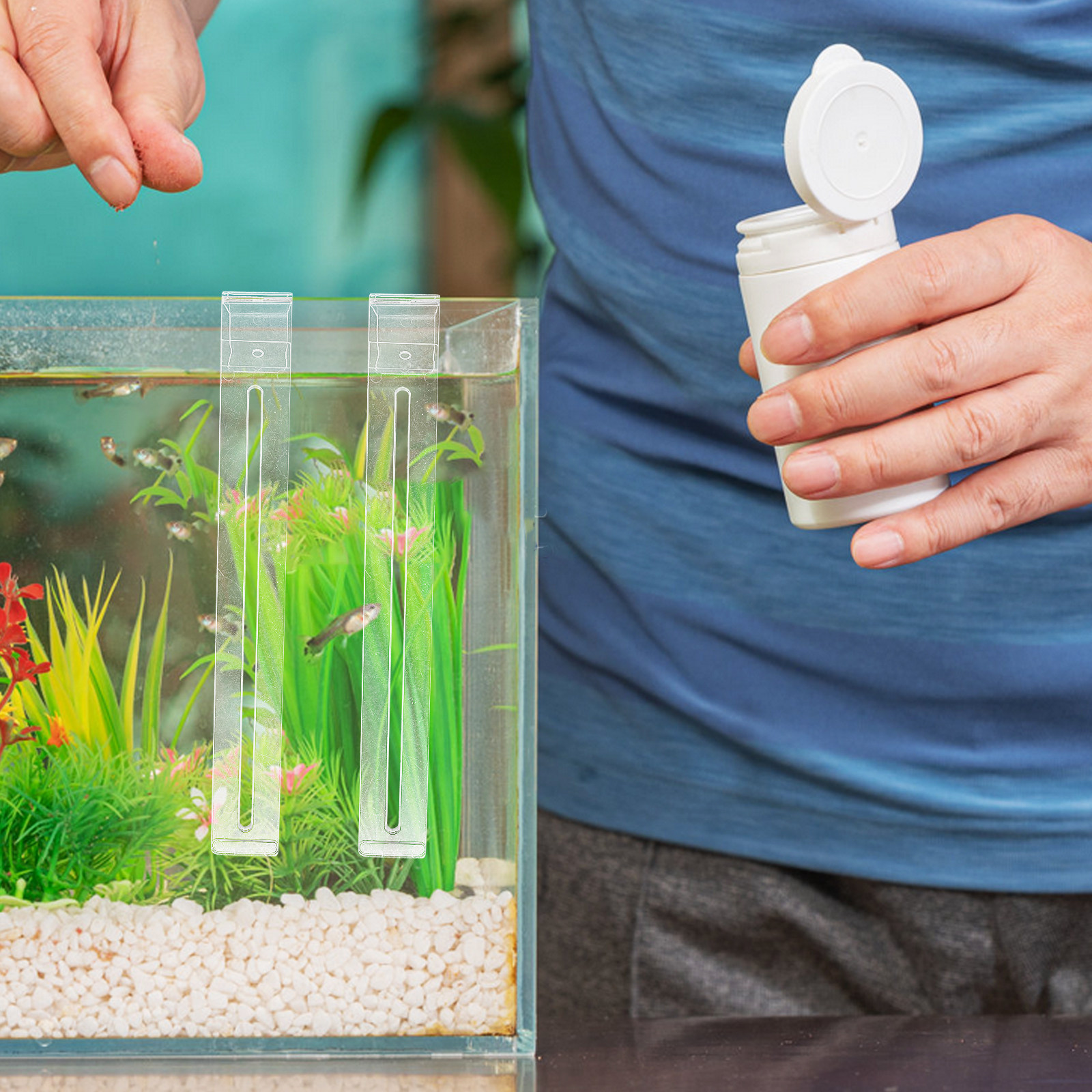 2Pcs Lightweight Sturdy Plasti - Aquarium Planted Tank Setup บทวิจารณ์และราคา