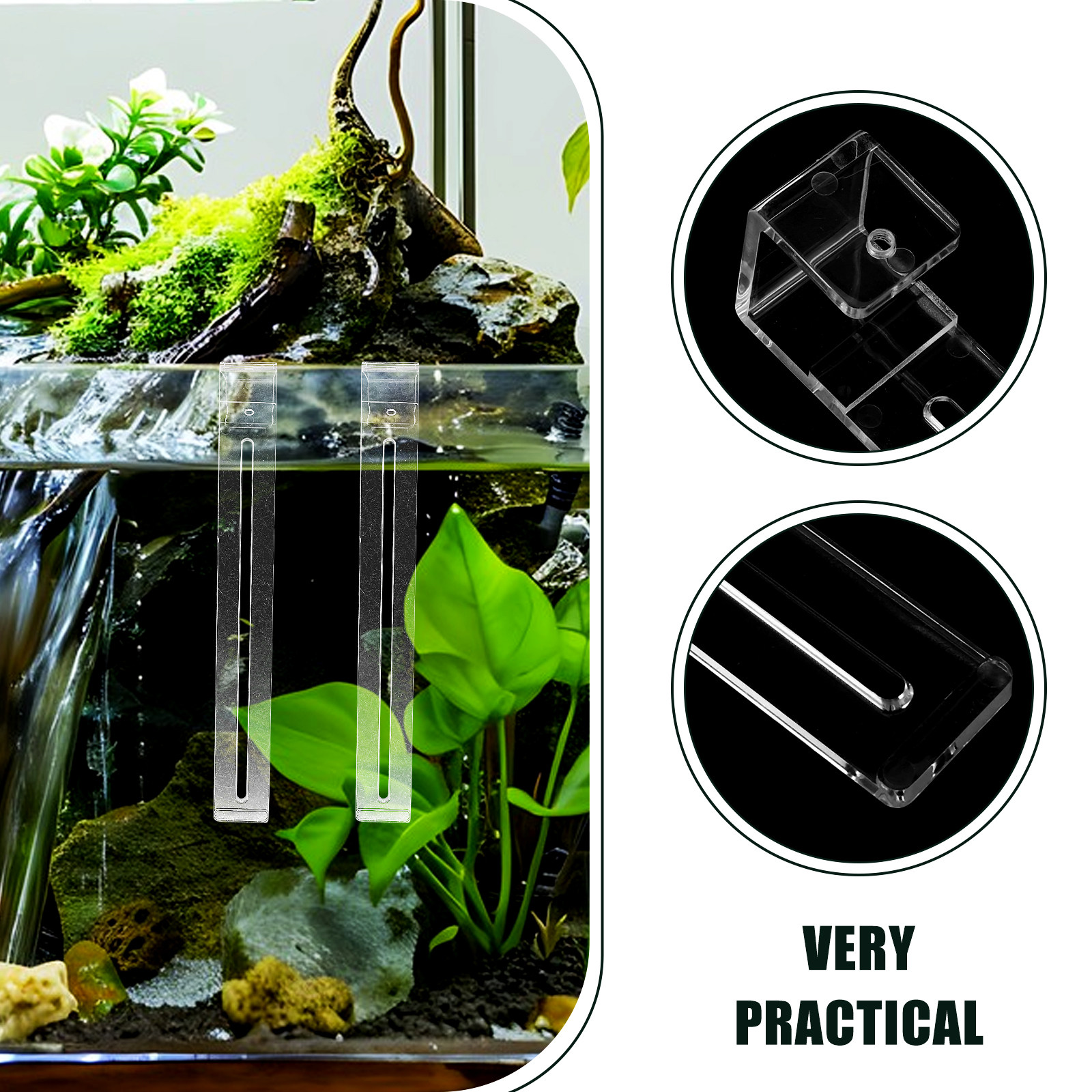 2Pcs Lightweight Sturdy Plasti - Aquarium Planted Tank Setup บทวิจารณ์และราคา
