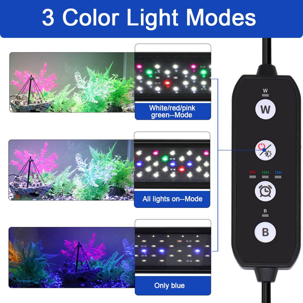 12-30 inch fish tank full spec - Led Planted Tank Light บทวิจารณ์และราคา