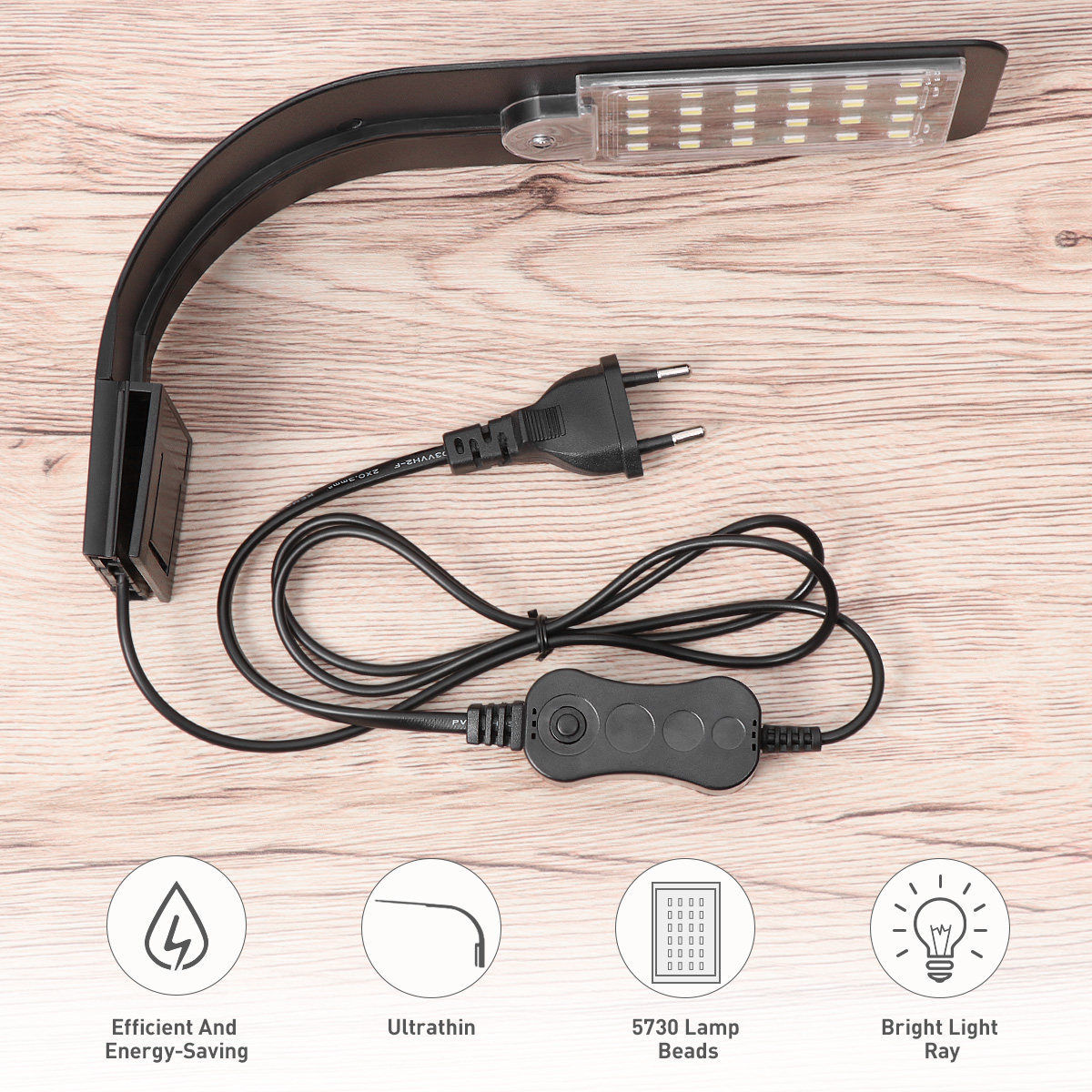 Ultra Thin LED Aquarium Light  - Planted Aquarium Water Temperature บทวิจารณ์และราคา