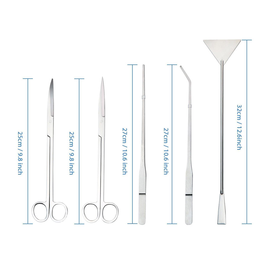 6Pcs Aquarium Tools Set Stainl - Planted Aquarium Care บทวิจารณ์และราคา