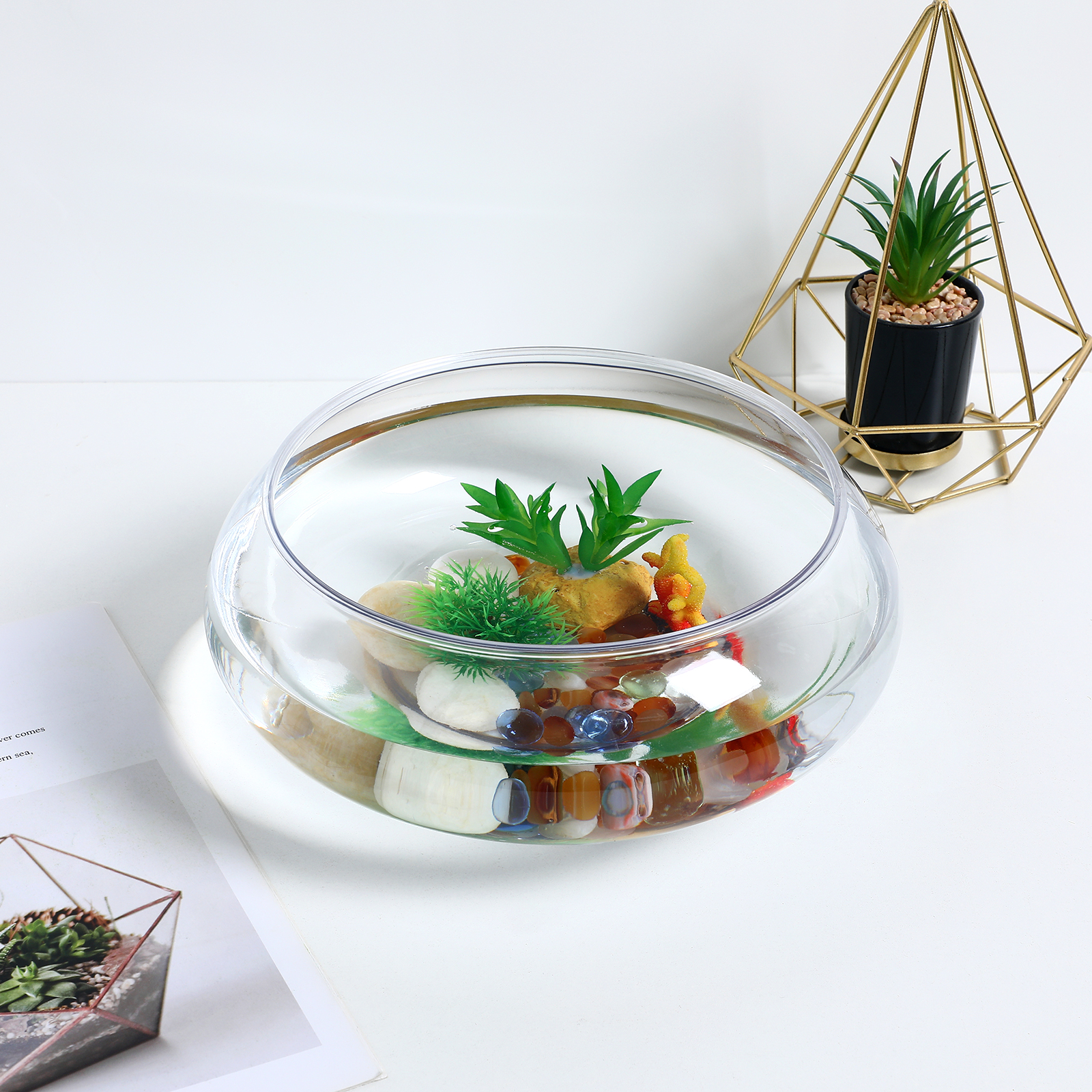 Aquarium Tank 2800ml Fish Tank - Planted Aquarium Bowl บทวิจารณ์และราคา