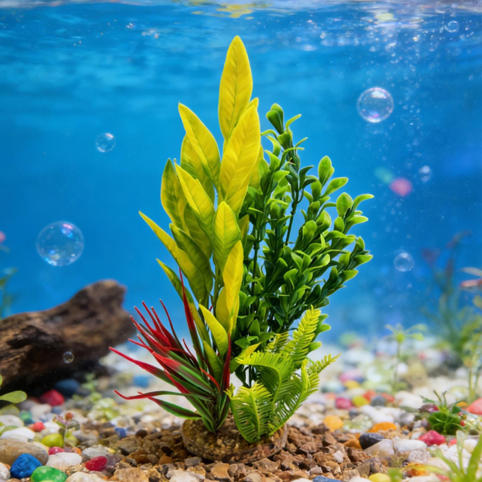 Aquarium Plants Artificial Shr - Planted Aquarium For Beginners บทวิจารณ์และราคา