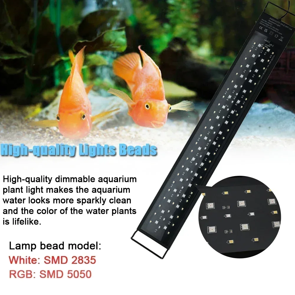 IP68 Waterproof Aquarium LED L - Led Planted Tank Light บทวิจารณ์และราคา