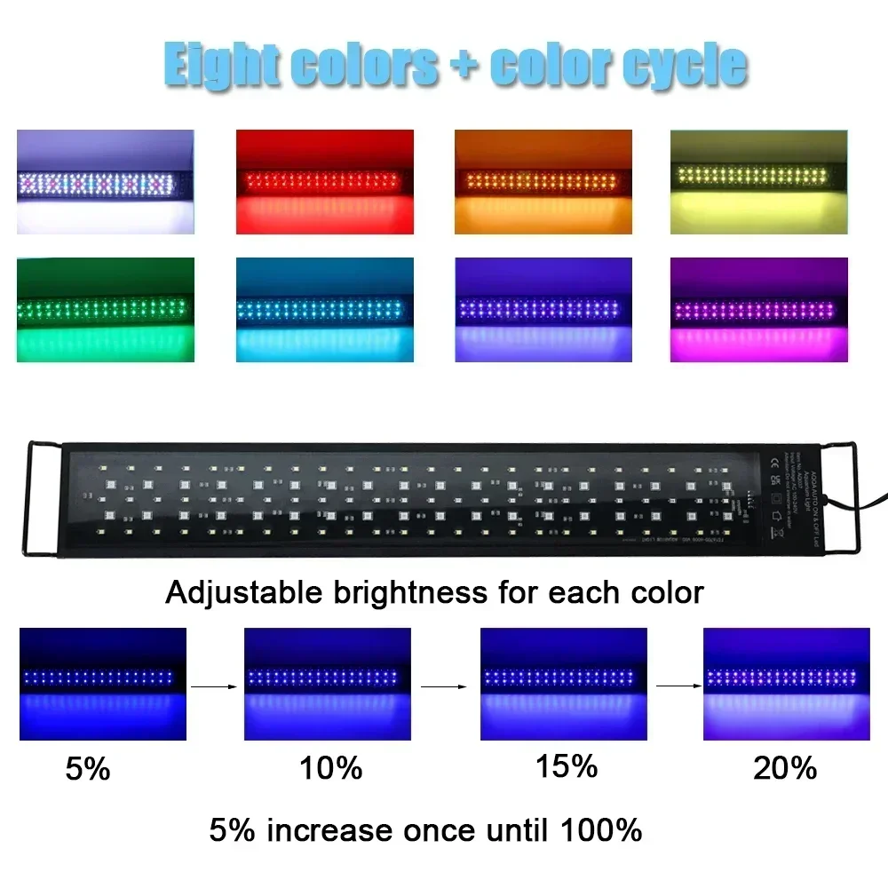 IP68 Waterproof Aquarium LED L - Led Planted Tank Light บทวิจารณ์และราคา