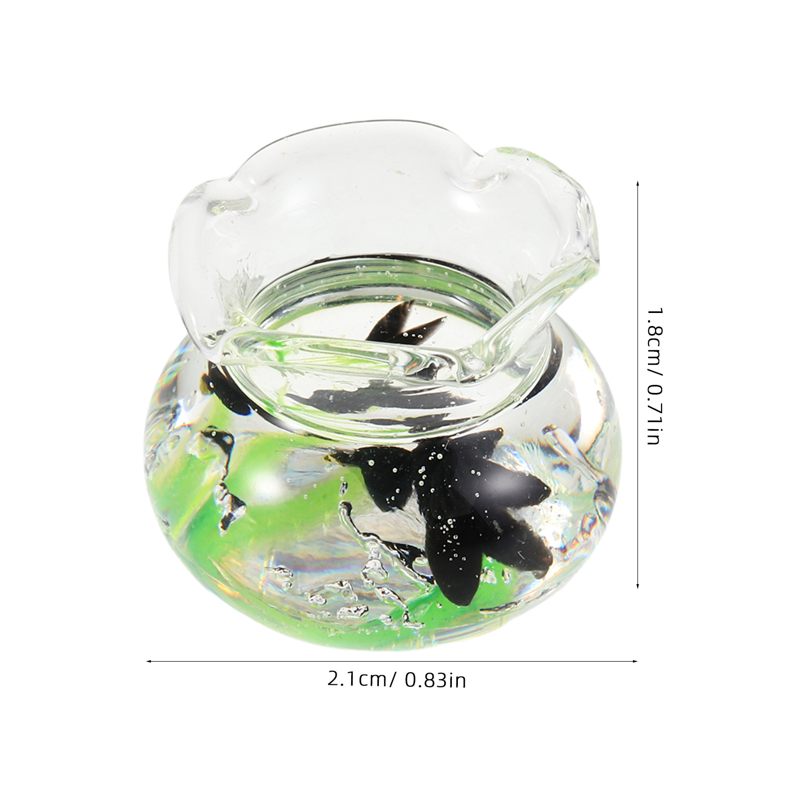 Miniature Resin Fish Bowl Set  - Planted Aquarium Bowl บทวิจารณ์และราคา