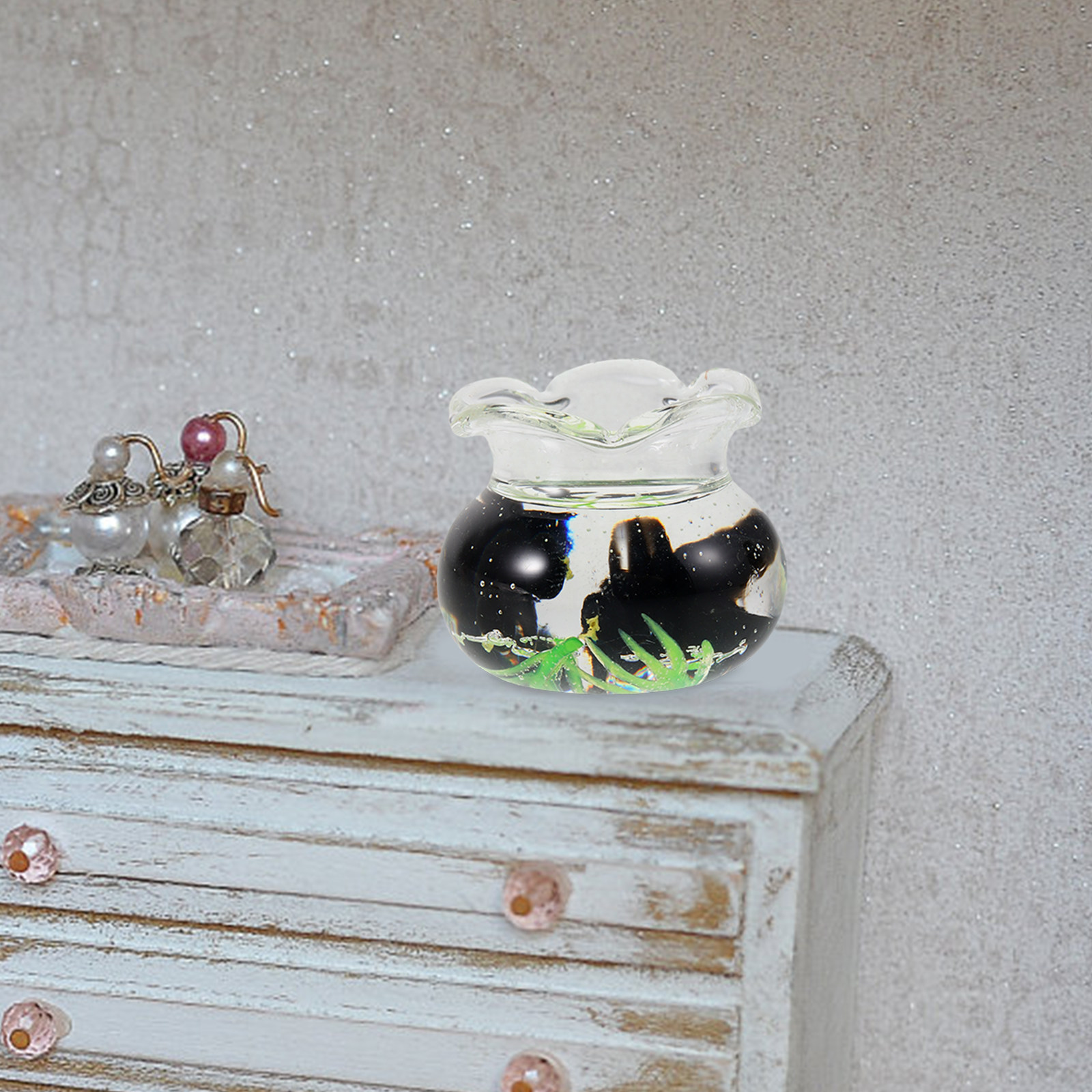 Miniature Resin Fish Bowl Set  - Planted Aquarium Bowl บทวิจารณ์และราคา