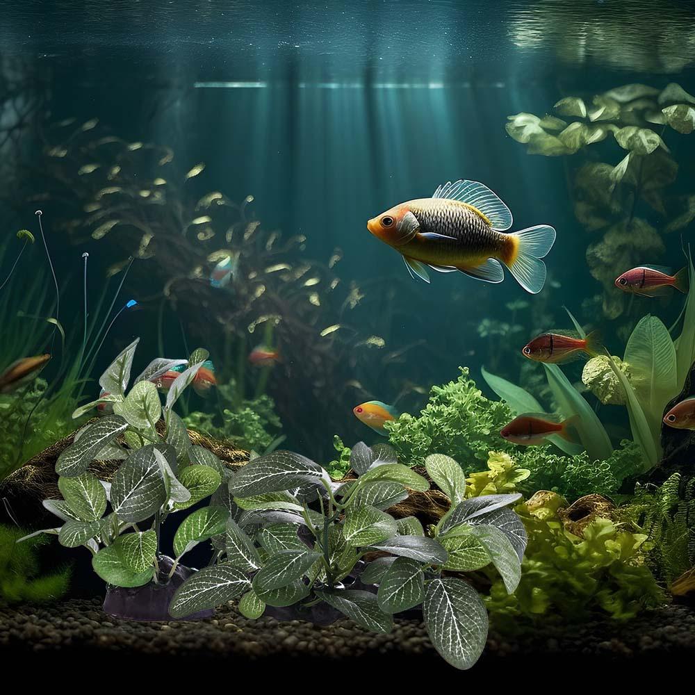 Plastic Creative Simulated Gre - Planted Aquarium Jar บทวิจารณ์และราคา