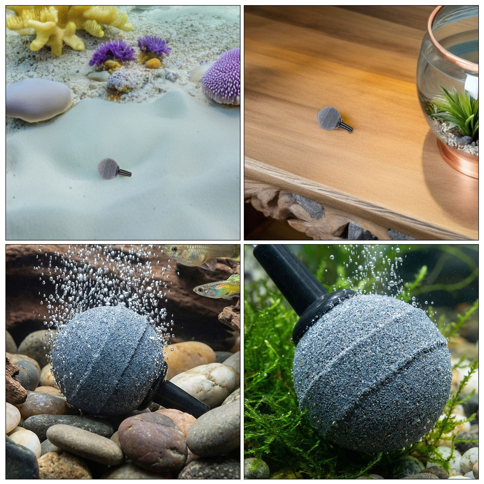 12pcs Aquarium Air Stone Bubbl - Planted Aquarium Care บทวิจารณ์และราคา