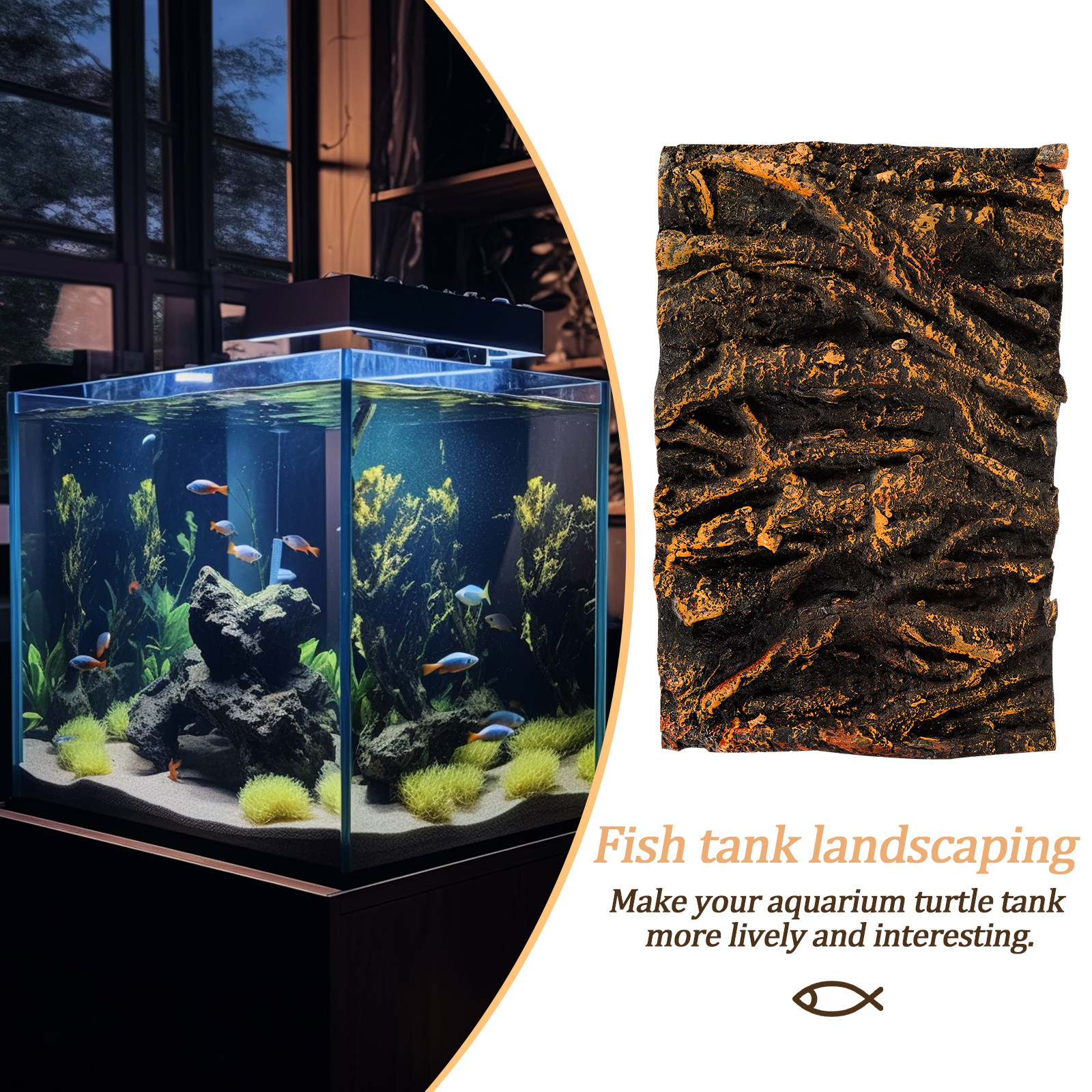 3D Tree Root PU Aquarium Backg - Planted Aquarium Equipment บทวิจารณ์และราคา