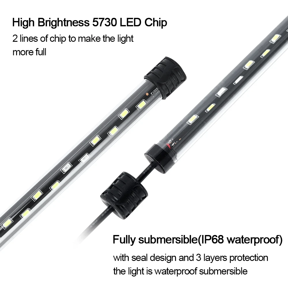 58CM  Aquarium Light LED Plant - Led Planted Tank Light บทวิจารณ์และราคา
