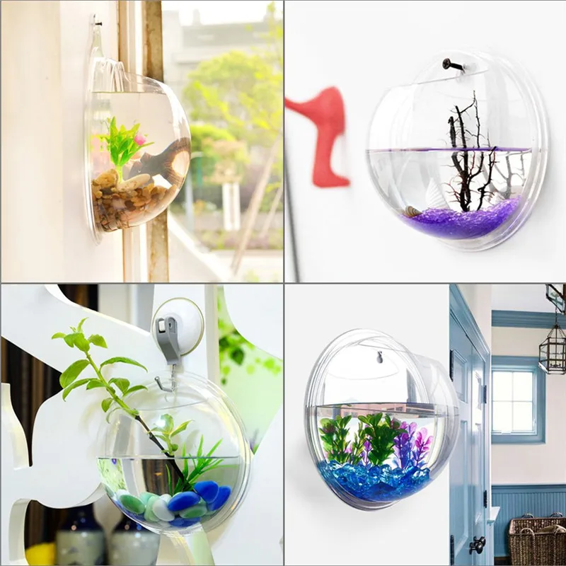 Transparent acrylic hanging wa - Planted Aquarium Bowl บทวิจารณ์และราคา