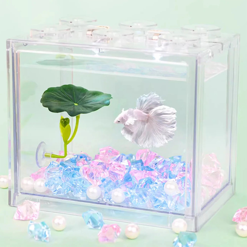 1Pc Green Leaf Betta Fish Hamm - Planted Aquarium Bowl บทวิจารณ์และราคา