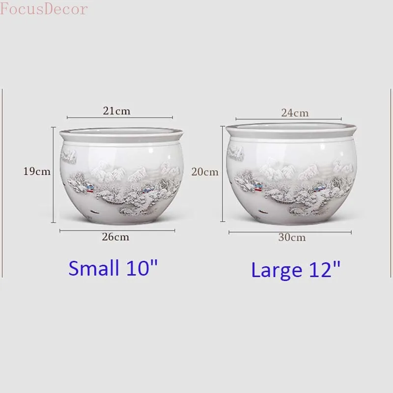 30cm Ceramic Fish Aquarium Fis - Planted Aquarium Bowl บทวิจารณ์และราคา