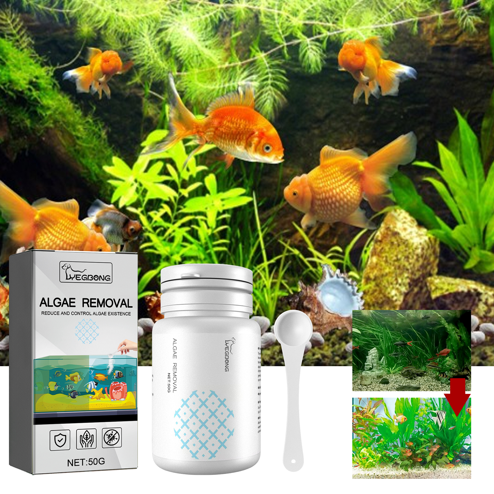 Algae Removal Quickly Removing - Planted Aquarium Fertilizer บทวิจารณ์และราคา